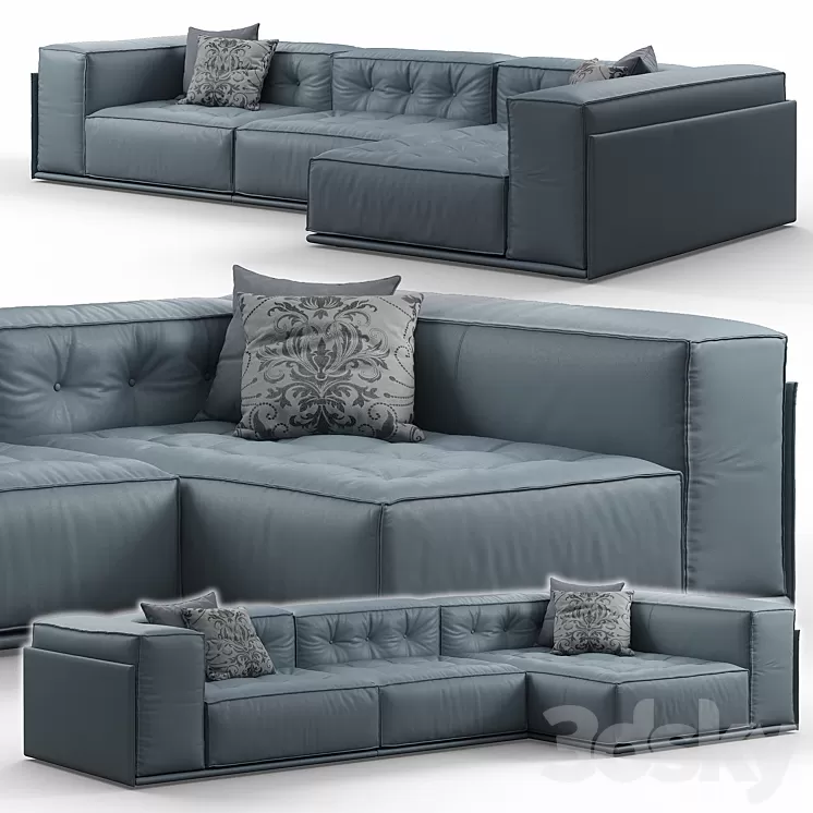 Glamor Corner Sofa by Doimo Salotti 3D Model