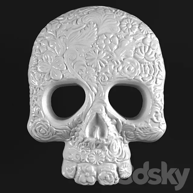 Glamorous skull. 3D Model