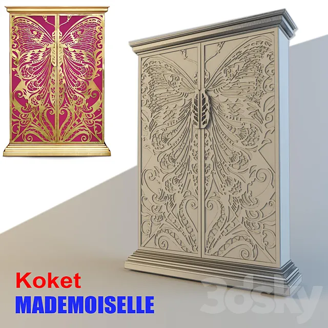 Glamorous wardrobe “KoketMADEMOISELLE” 3D Model