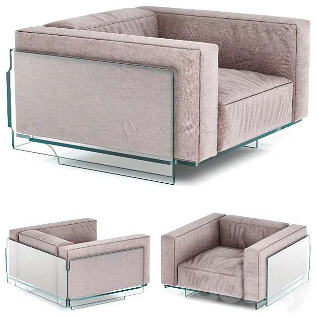 Glas Italia Crystal lounge 3DModel