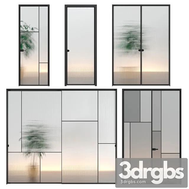 Glas Italia Doors Set 01 3D Model Download