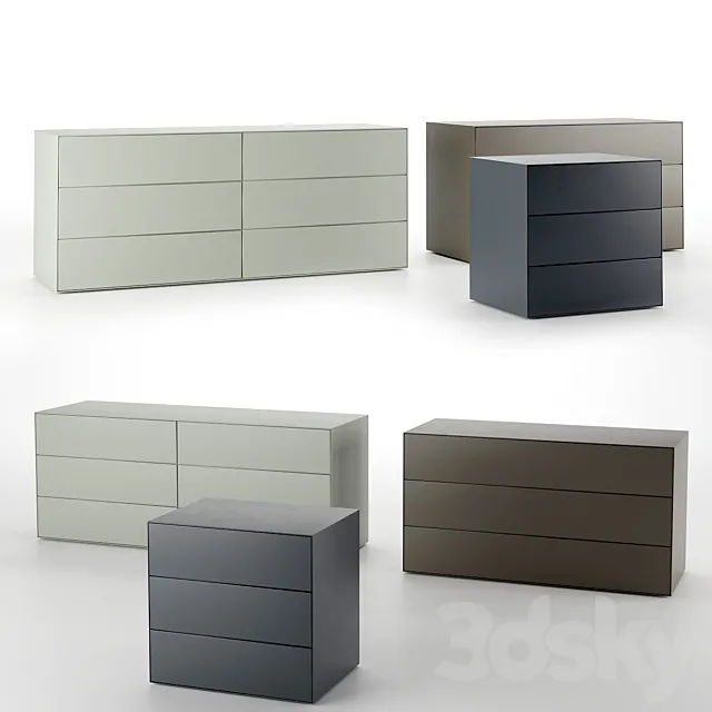 Glas Italia MAGIC BOX | Chest of drawers 3D Model Glas Italia MAGIC BOX | Chest of drawers 3D Model