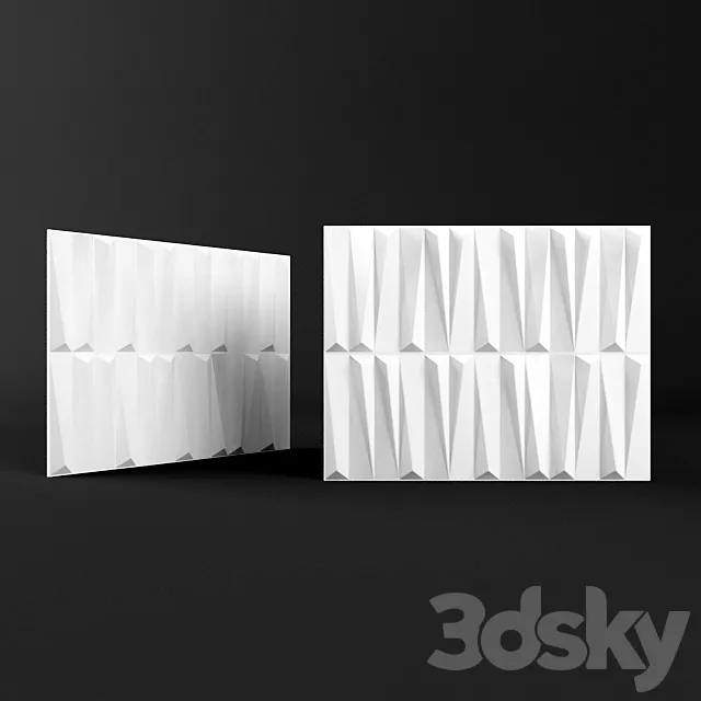 Glass 3d panel (bamboo) 3DModel