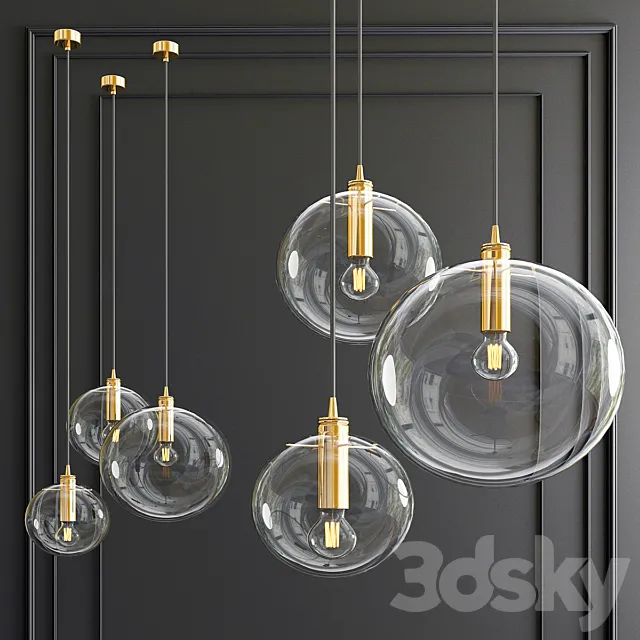 Glass ball pendant 3D Model
