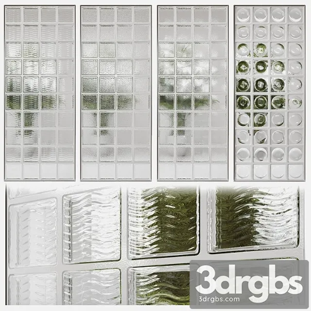 Glass block partition 4 3D Model Download