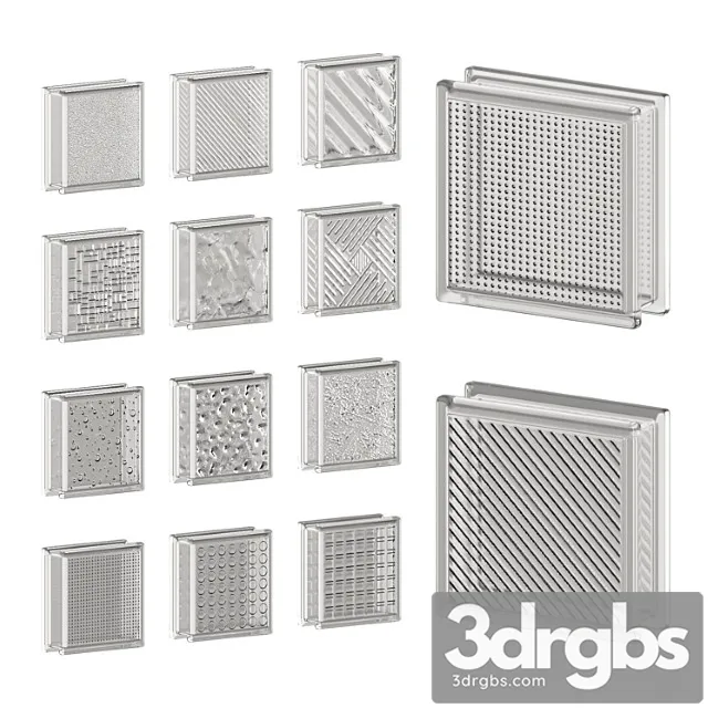 Glass Blocks 03 3D Model Download