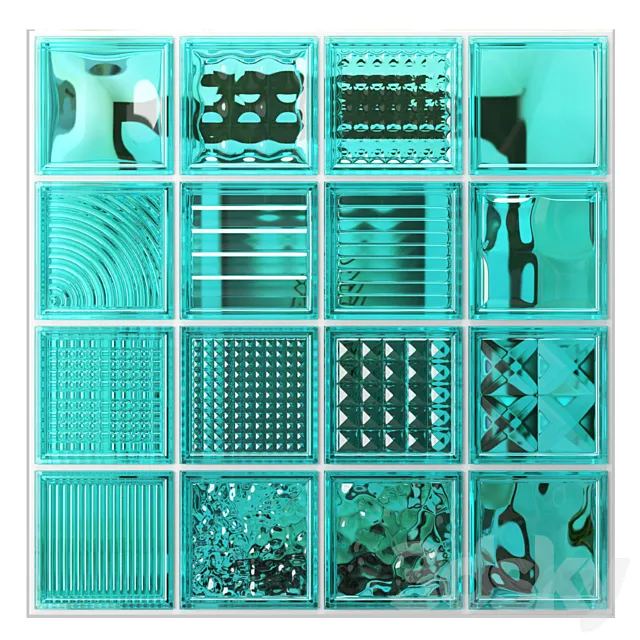 GLASS BRICK 2 3DModel GLASS BRICK 2 3DModel