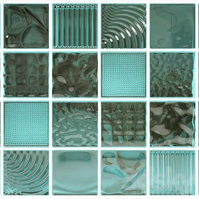 GLASS BRICKS 3DModel GLASS BRICKS 3DModel