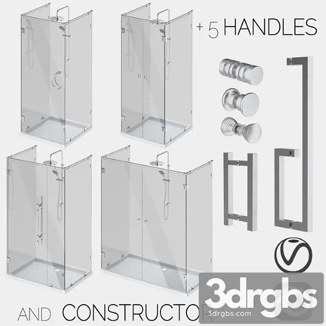 Glass Cabins Designer and A Set Of Handles (2) 3D Model Download Glass Cabins Designer and A Set Of Handles (2) 3D Model Download