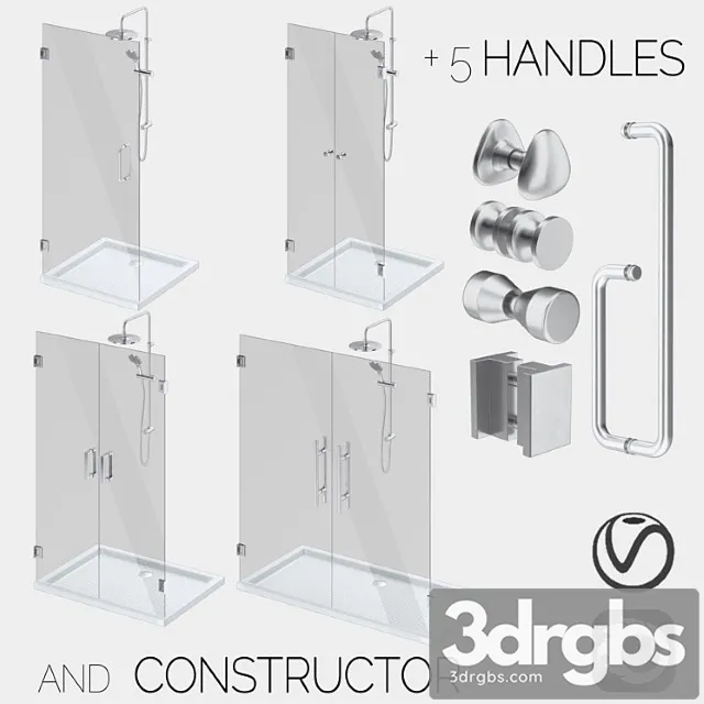 Glass Cabins Designer and A Set Of Handles 3D Model Download Glass Cabins Designer and A Set Of Handles 3D Model Download