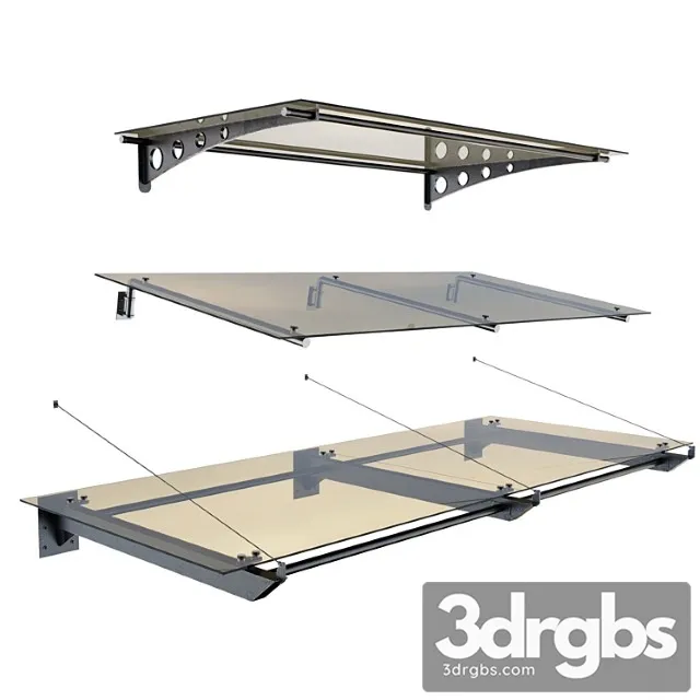Glass Canopy 4 3D Model Download