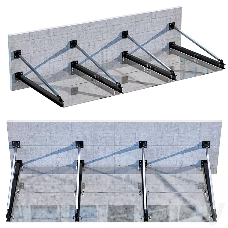 GLASS CANOPY NO5 3D Model GLASS CANOPY NO5 3D Model