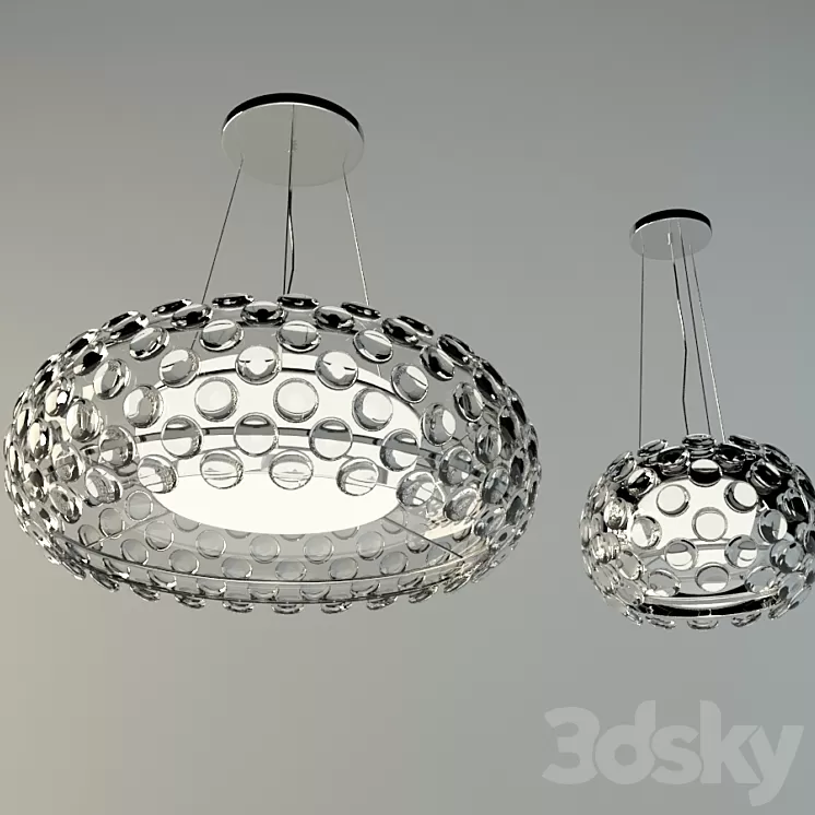 Glass chandeliers 3D Model Glass chandeliers 3D Model