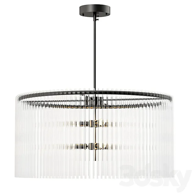 Glass Cicles Chandelier- 3D Model