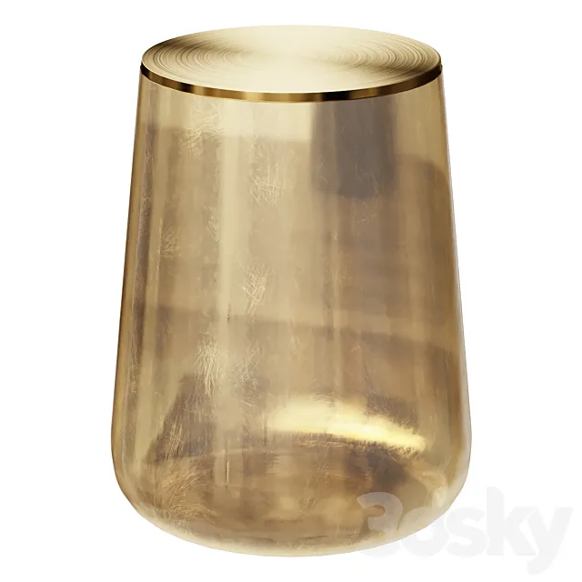 Glass coffee table Conopée coffee table 3D Model