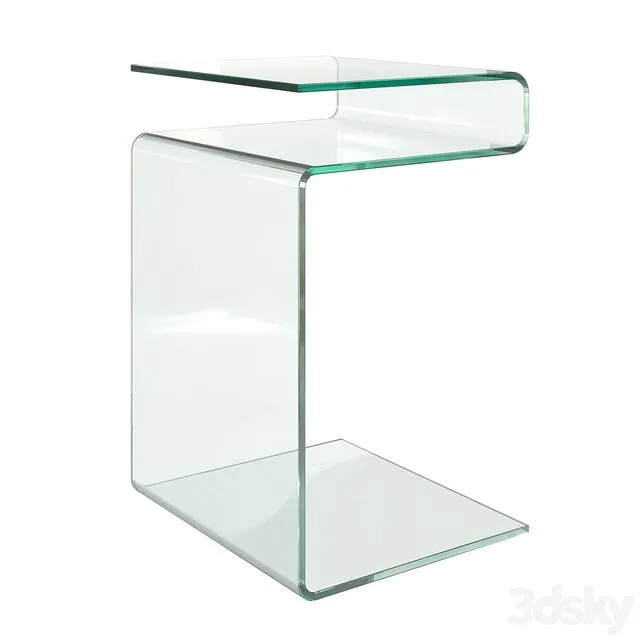 Glass coffee table ESF 3D Model