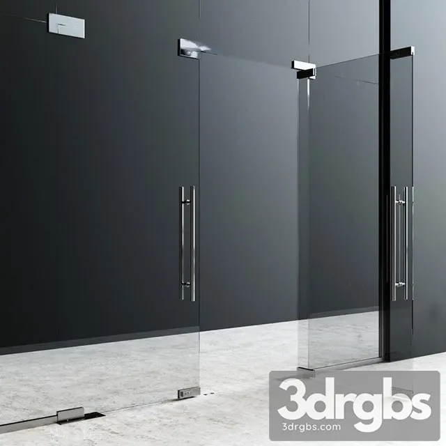 Glass Door 2 3D Model Download