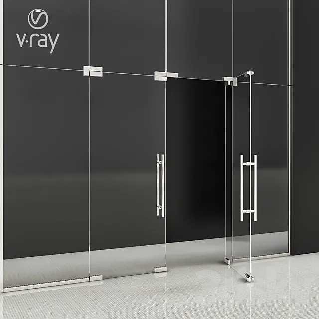 Glass door 3DModel