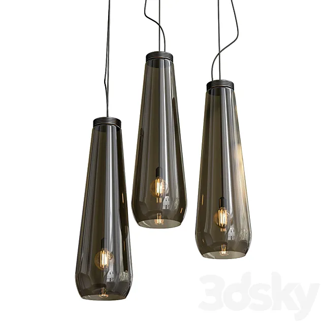 Glass Drop Lampada 3D Model