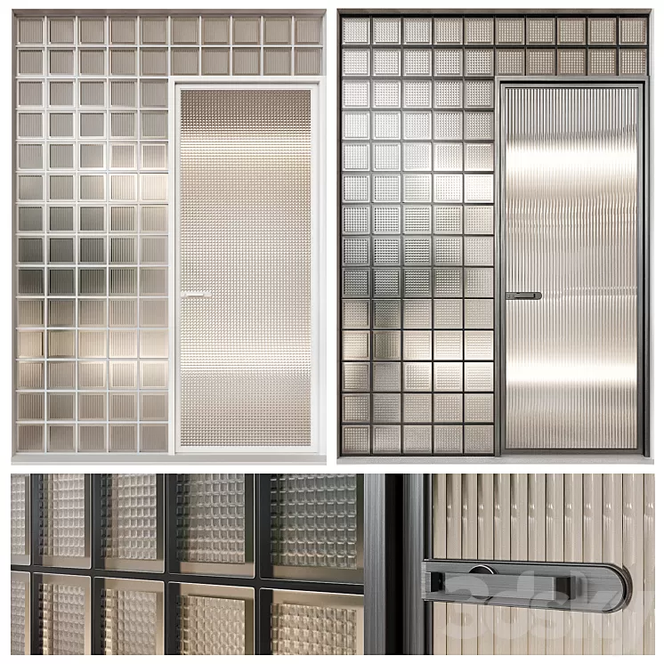 Glass Italia glass blocks 3D Model Free Download