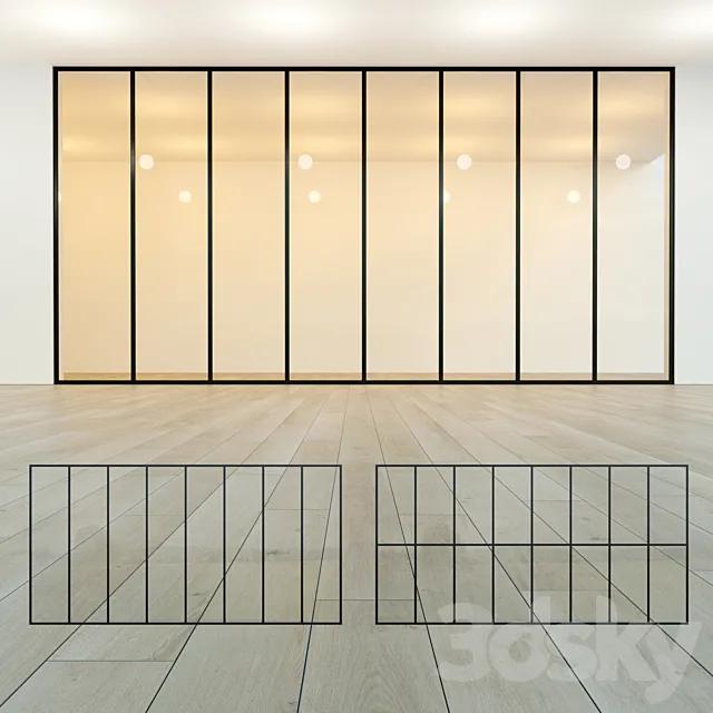 Glass partition 18 3D Model