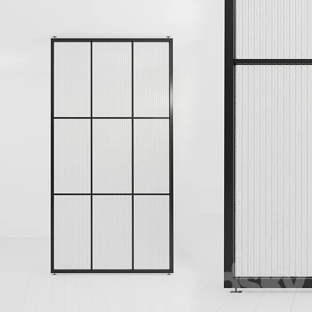 Glass partition 46 3D Model