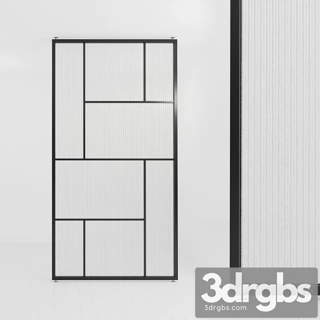 Glass partition 72 3D Model Download