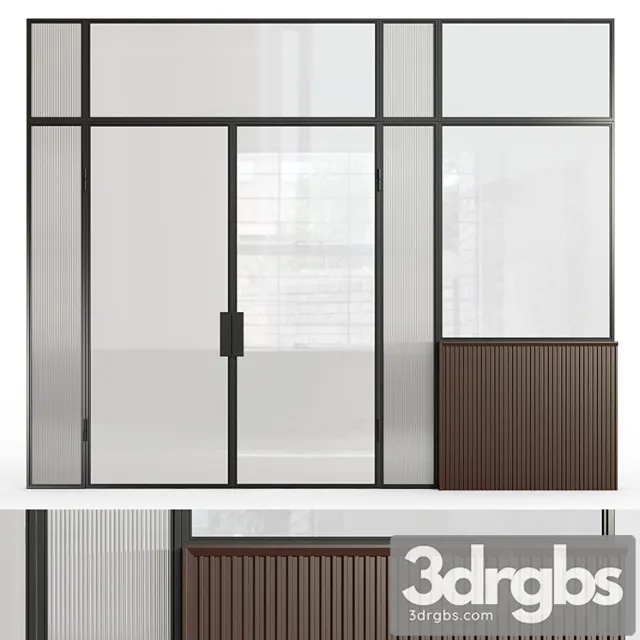 Glass Partition 8 3D Model Download