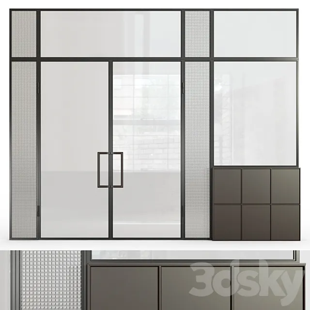 Glass partition 9 3D Model