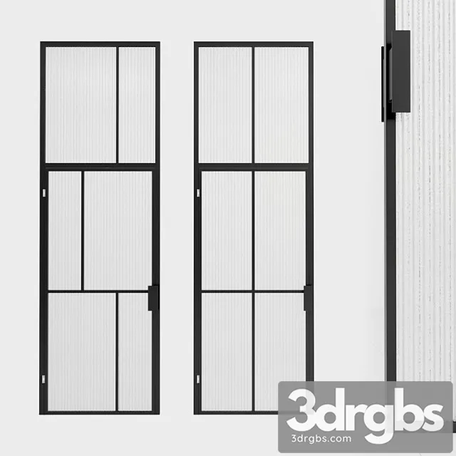 Glass partition. door. 92 3D Model Download