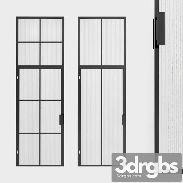 Glass Partition Door 94 3D Model Download