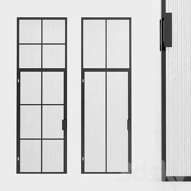Glass partition. Door. 94 3D Model