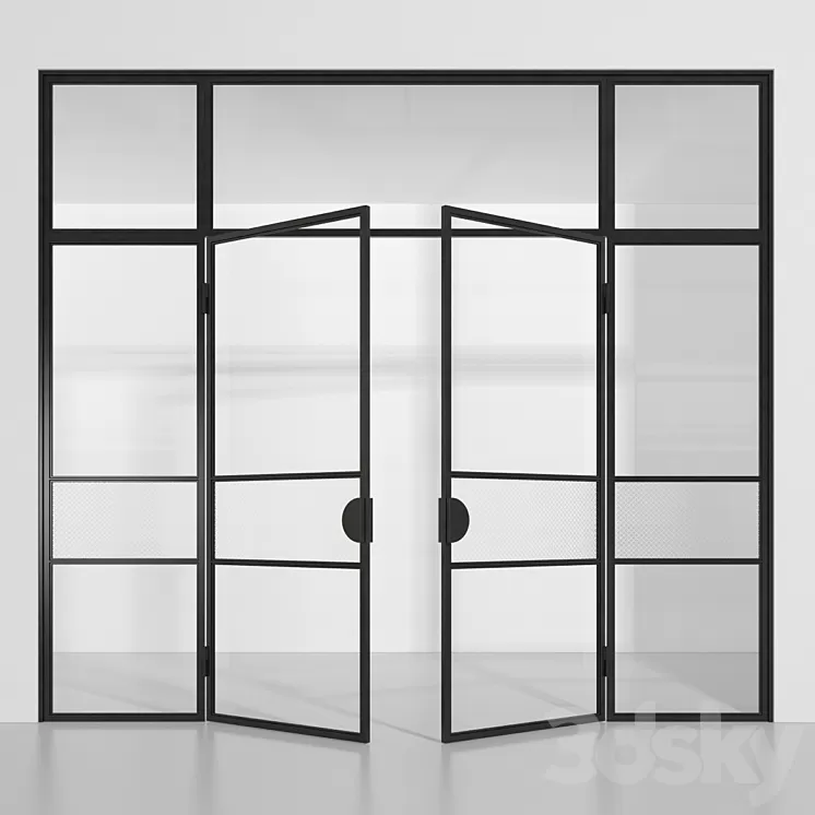 Glass partition (Loft) 2 3D Model