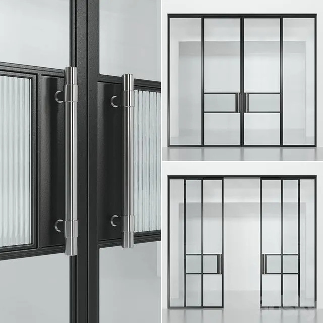 Glass partition (Loft) 4 3D Model