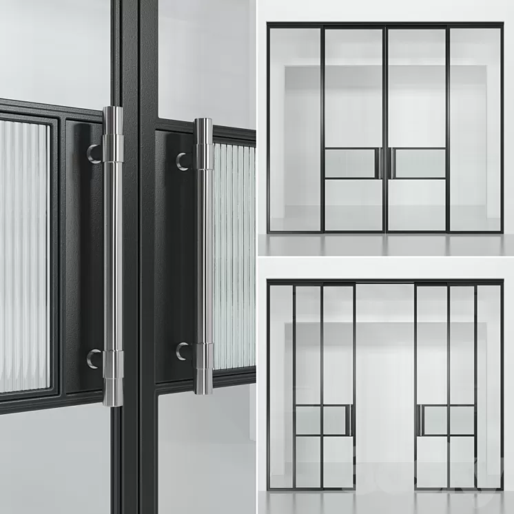 Glass partition (Loft) 4 3D Model