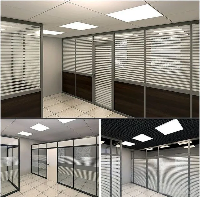 Glass partitions 3D Model