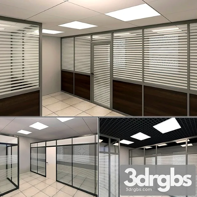 Glass partitions 3D Model Download