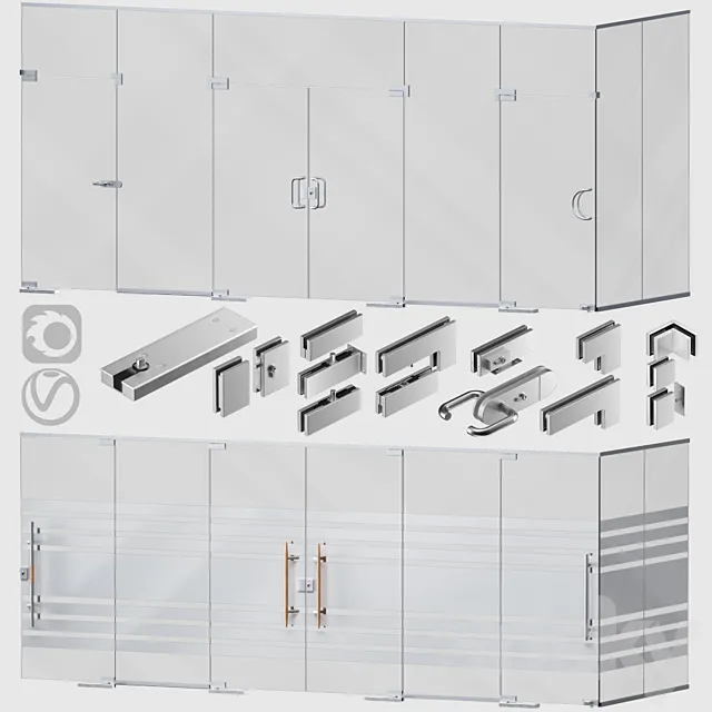 Glass partitions and doors Free Download