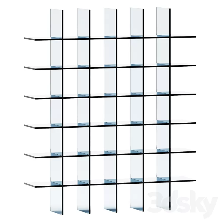 Glass Shelves 1 (1976) by Glas Italia 3D Model Free Download