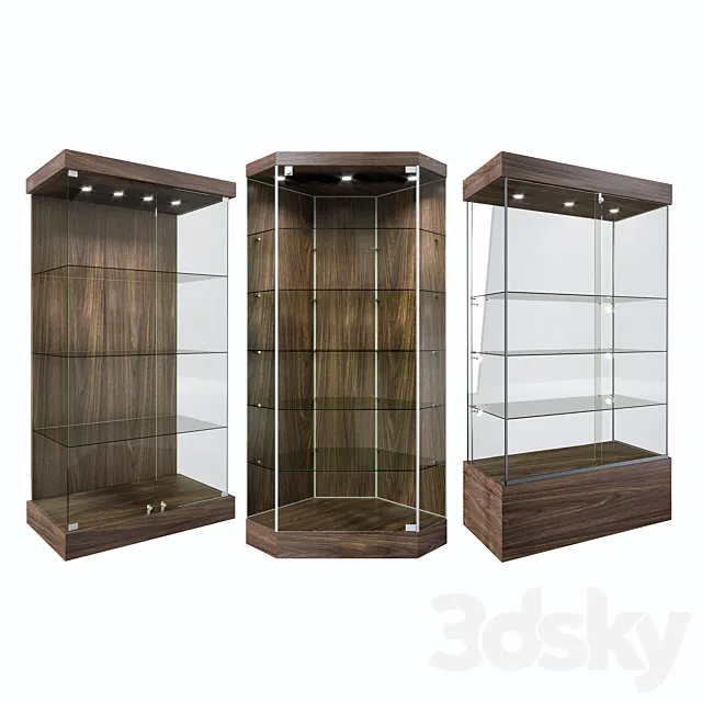 Glass shelves 2 3D Model