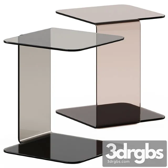 Glass Side Table Shell by Sovet italia Glass Side Table Shell by Sovet italia