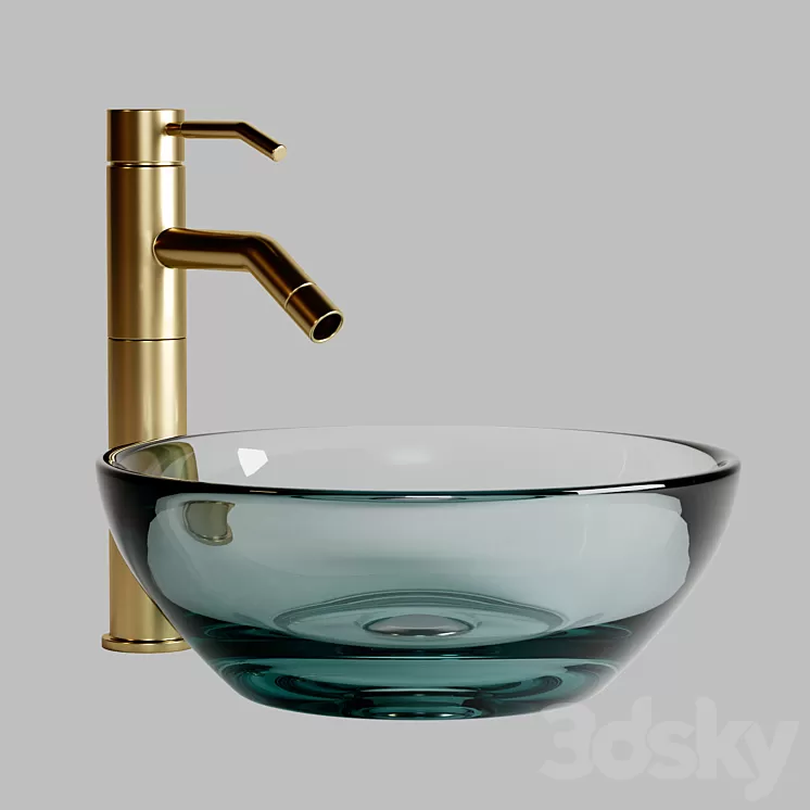 Glass sink 3D Model Glass sink 3D Model