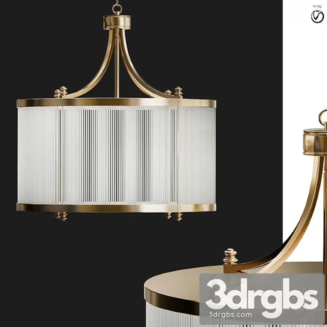 Glass tube chendelier 3D Model Download