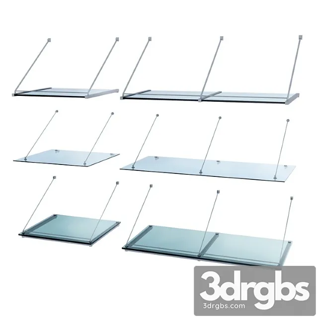 Glass visor set 3D Model Download