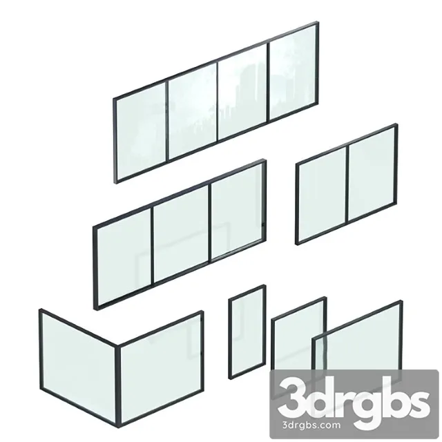 Glazing Set 01 3D Model Download