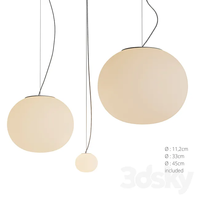 Glo-Ball Pendant Flos 3D Model Glo-Ball Pendant Flos 3D Model
