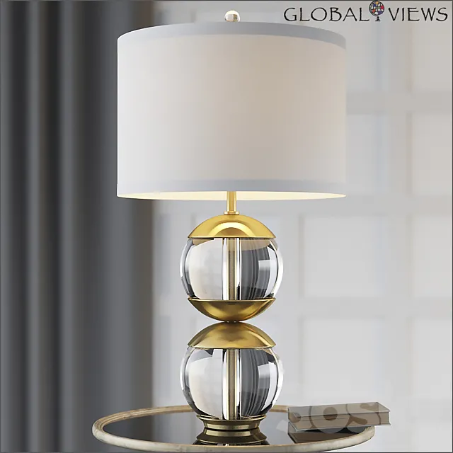 Global Views Capped Table Lamp 3D Model
