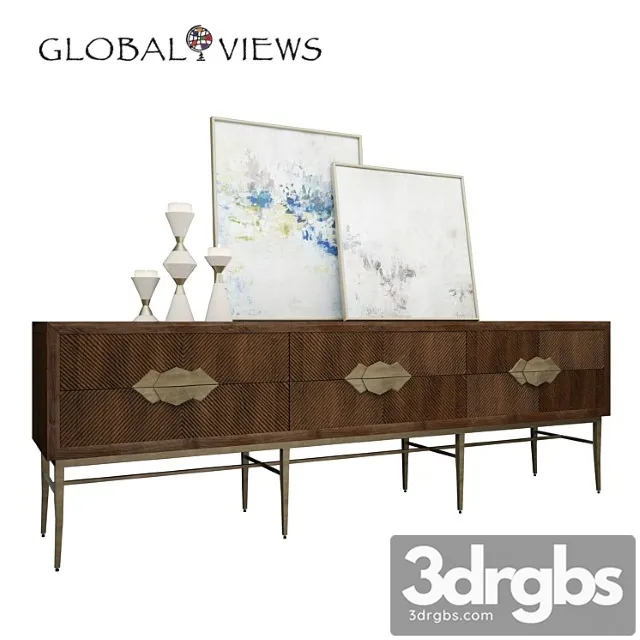 Global views console and chest 2 3D Model Download