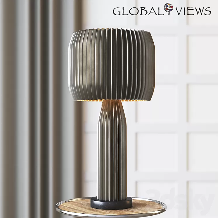 Global Views Crimp Table Lamp 3D Model Global Views Crimp Table Lamp 3D Model