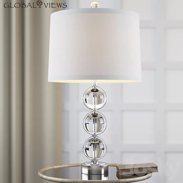 Global Views Crystal Ball Lamp 3D Model Global Views Crystal Ball Lamp 3D Model